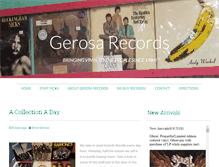 Tablet Screenshot of gerosarecords.com